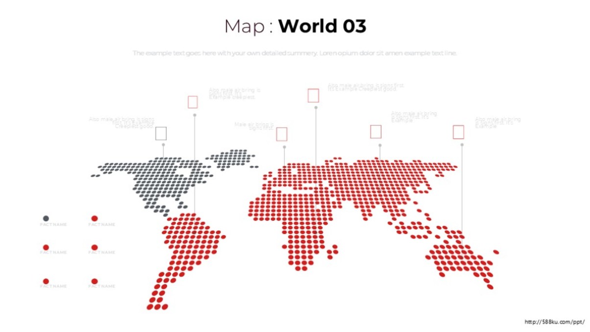 红色世界地图图表 (2)